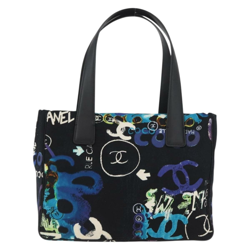 【日本直送】香奈兒新款旅遊系列尼龍包 夏威夷限量版 黑色 銀色 CC 標誌 正品 YKZ875A-12