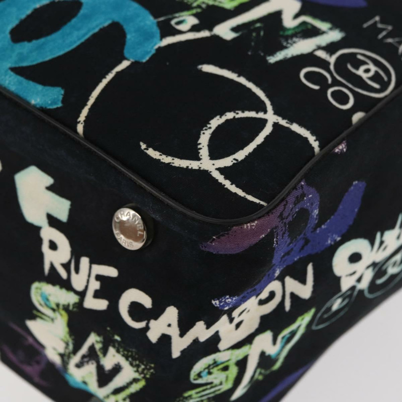 【日本直送】香奈兒新款旅遊系列尼龍包 夏威夷限量版 黑色 銀色 CC 標誌 正品 YKZ875A-13