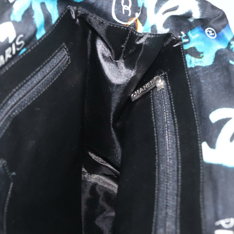 【日本直送】香奈兒新款旅遊系列尼龍包 夏威夷限量版 黑色 銀色 CC 標誌 正品 YKZ875A-17