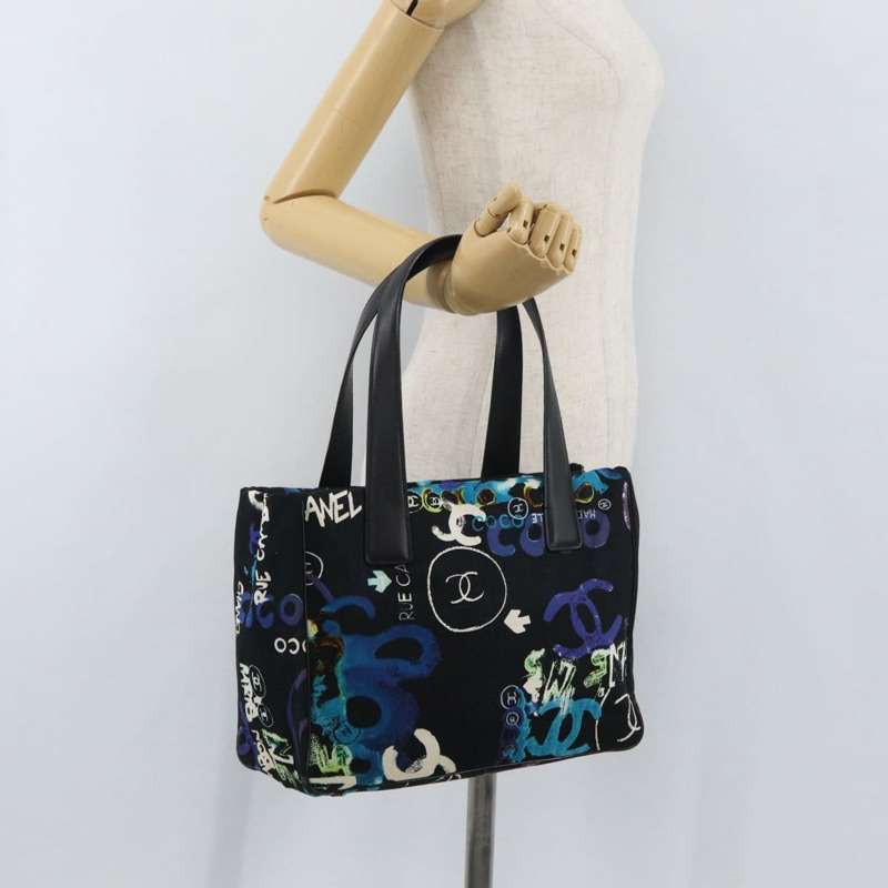 【日本直送】香奈兒新款旅遊系列尼龍包 夏威夷限量版 黑色 銀色 CC 標誌 正品 YKZ875A-21