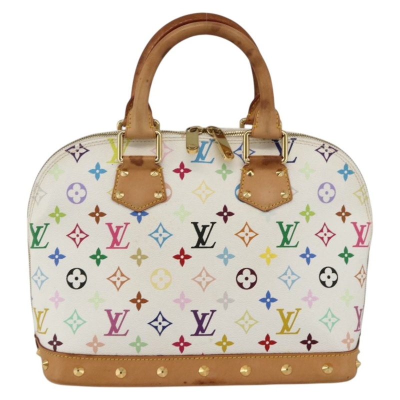 【日本直送】路易威登 Monogram Multicolor Alma 手提包 白色 M92647 LV 正品 BA11955V-1