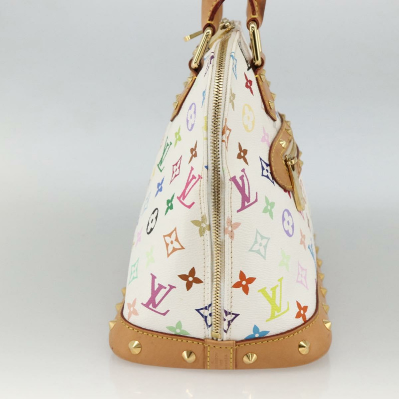 【日本直送】路易威登 Monogram Multicolor Alma 手提包 白色 M92647 LV 正品 BA11955V-2