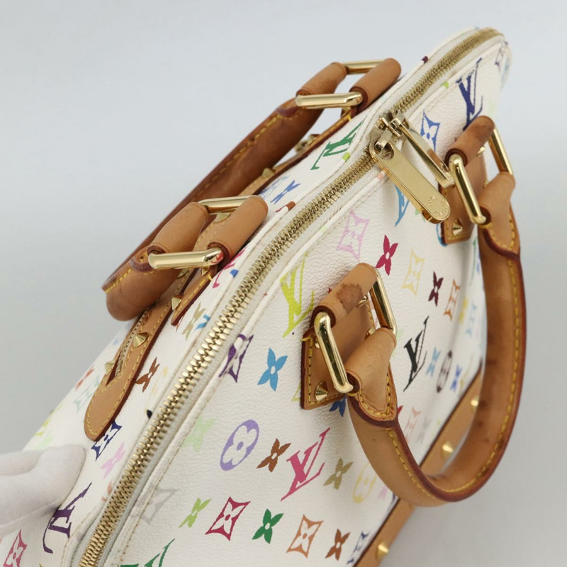 【日本直送】路易威登 Monogram Multicolor Alma 手提包 白色 M92647 LV 正品 BA11955V-5