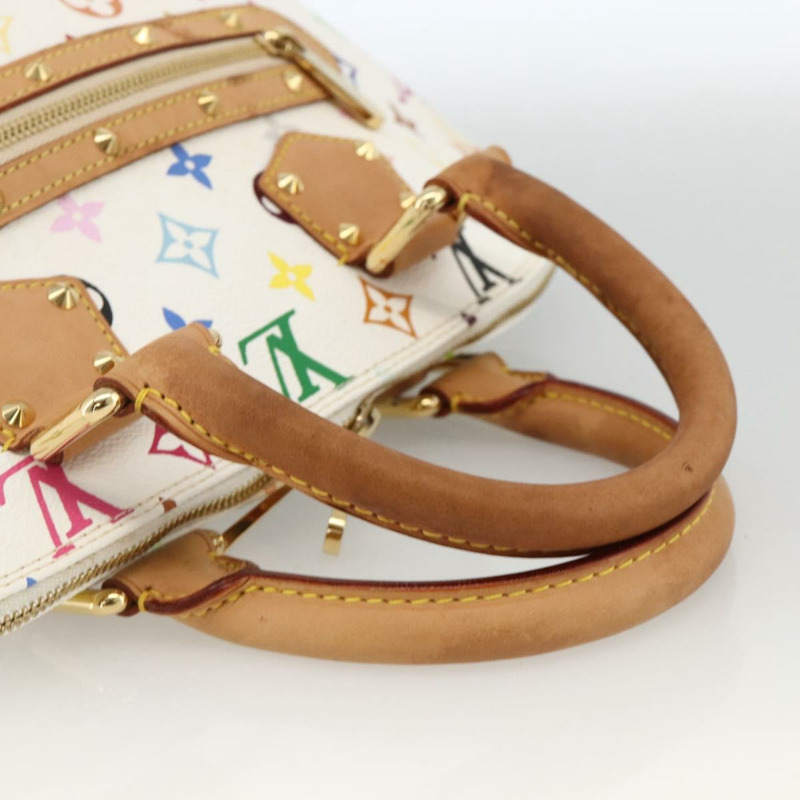 【日本直送】路易威登 Monogram Multicolor Alma 手提包 白色 M92647 LV 正品 BA11955V-6