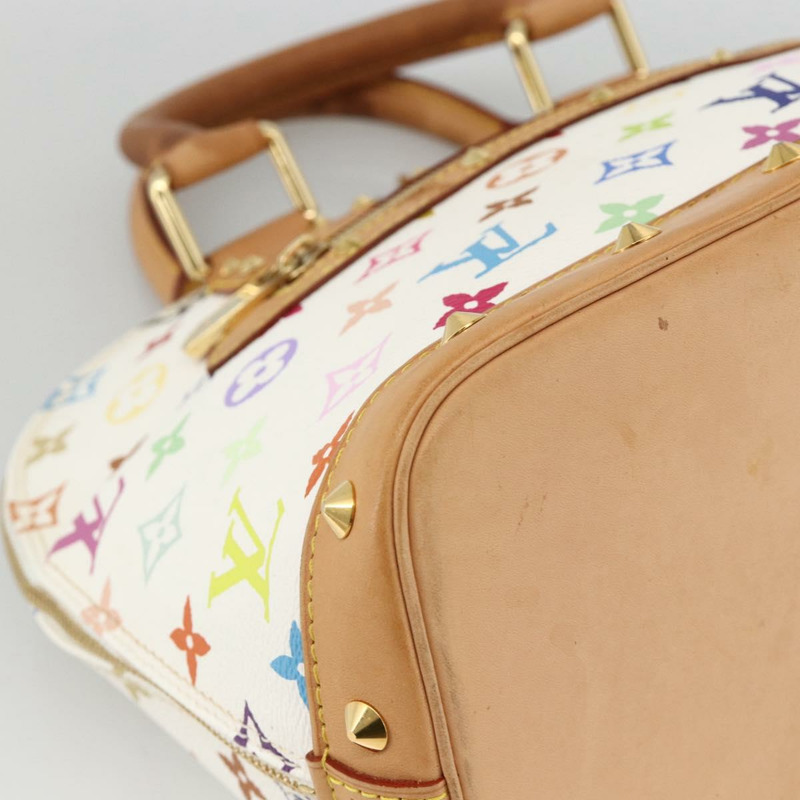 【日本直送】路易威登 Monogram Multicolor Alma 手提包 白色 M92647 LV 正品 BA11955V-13