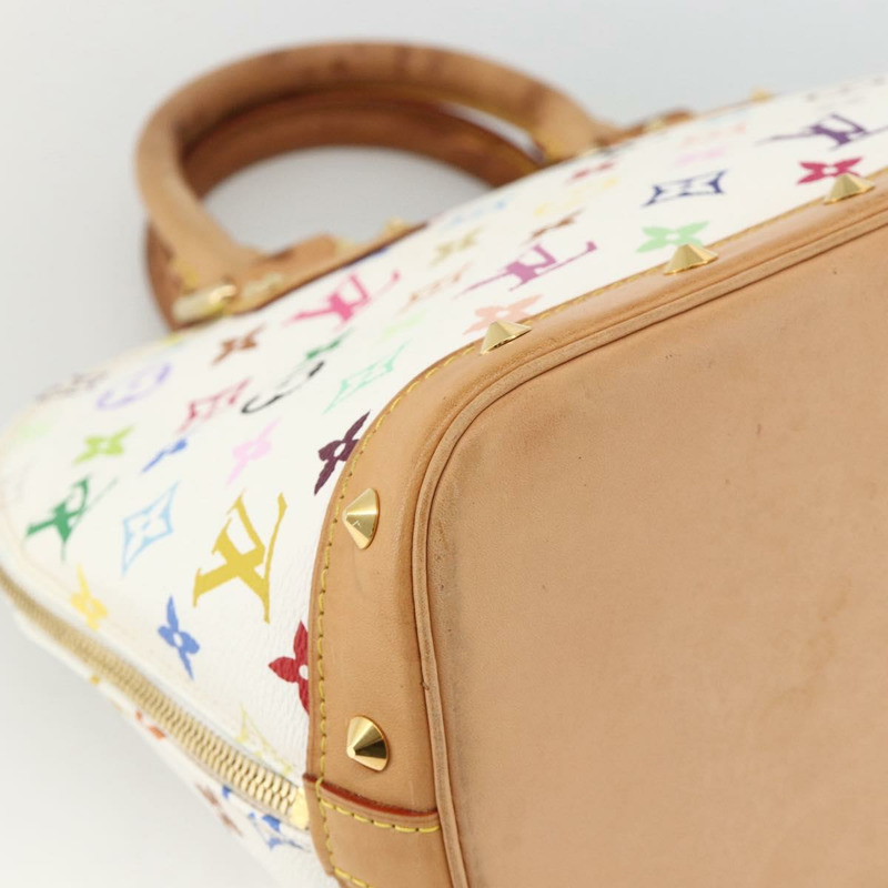 【日本直送】路易威登 Monogram Multicolor Alma 手提包 白色 M92647 LV 正品 BA11955V-15