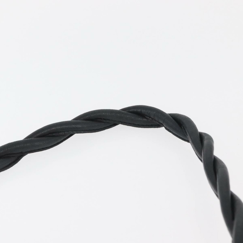 【日本直送】香奈兒羊皮黑色金色雙C標誌單背包 Auth 174360V-7