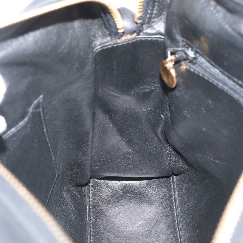 【日本直送】香奈兒羊皮黑色金色雙C標誌單背包 Auth 174360V-18