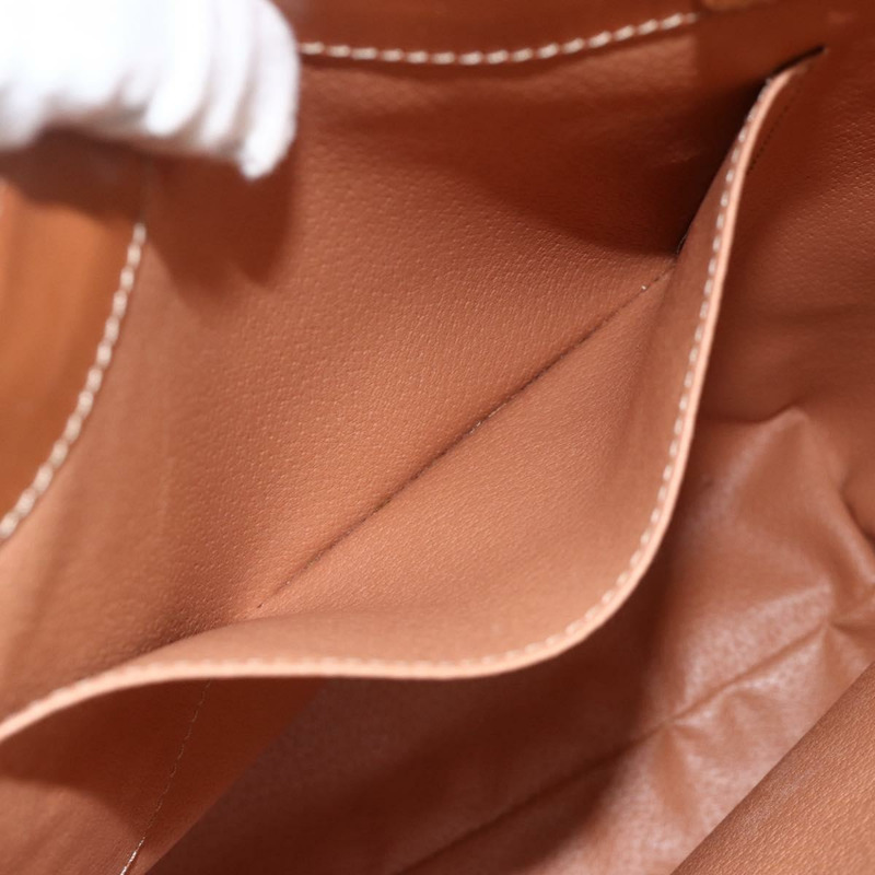 【日本直送】CELINE Macadam帆布圓形手袋 PVC皮革 棕色金色 正品 174350A-18