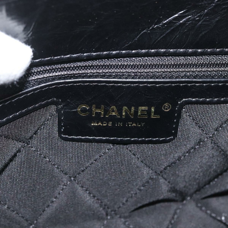 【日本直送】香奈兒山茶花鏈單肩背包，小牛皮材質，黑色，金色雙C標誌，正品編號BA11720SM-22