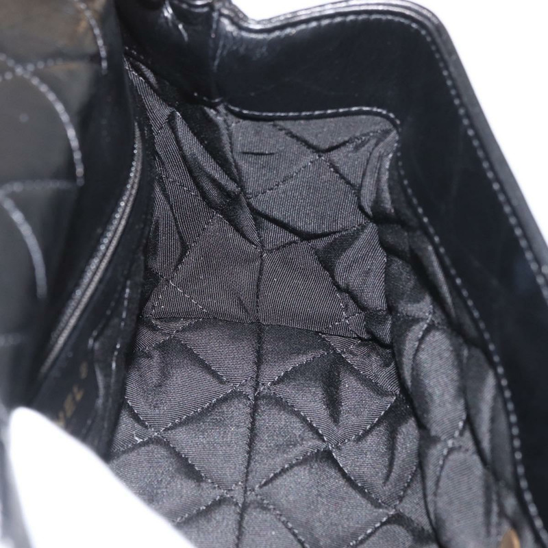 【日本直送】香奈兒山茶花鏈單肩背包，小牛皮材質，黑色，金色雙C標誌，正品編號BA11720SM-23