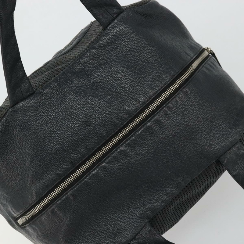 【日本直送】香奈兒 COCO 標誌手提包，黑色皮革，銀色雙C標誌，正品編號 174374A-5