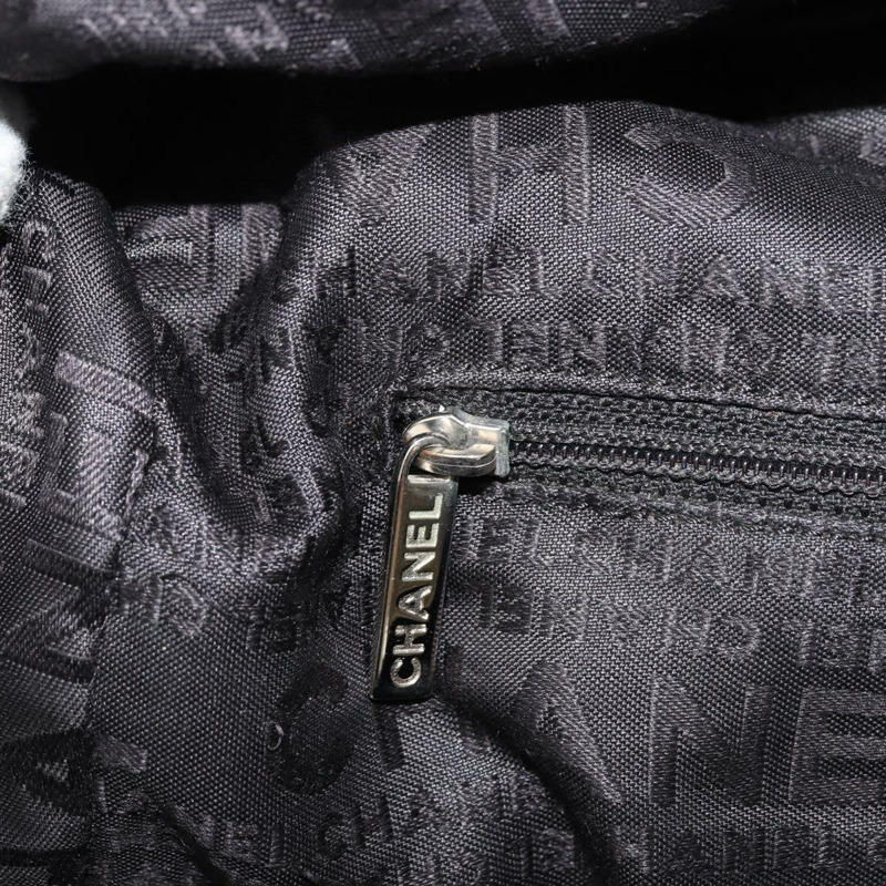 【日本直送】香奈兒 COCO 標誌手提包，黑色皮革，銀色雙C標誌，正品編號 174374A-20