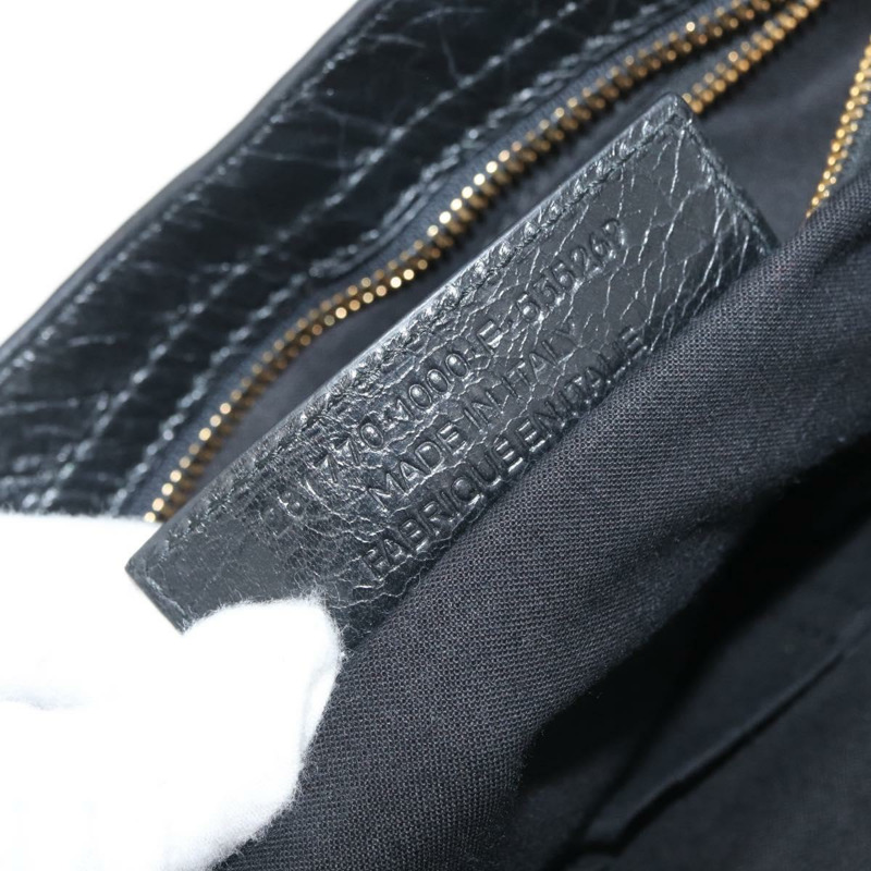 【日本直送】BALENCIAGA Giant City Bag 皮革 2way 金/黑 281770 Auth yk20208SAM-11