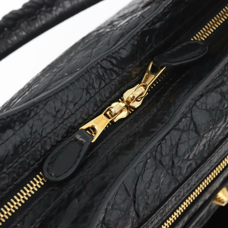 【日本直送】BALENCIAGA Giant City Bag 皮革 2way 金/黑 281770 Auth yk20208SAM-19
