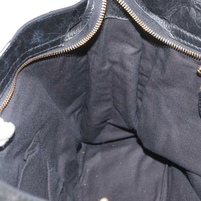 【日本直送】BALENCIAGA Giant City Bag 皮革 2way 金/黑 281770 Auth yk20208SAM-23