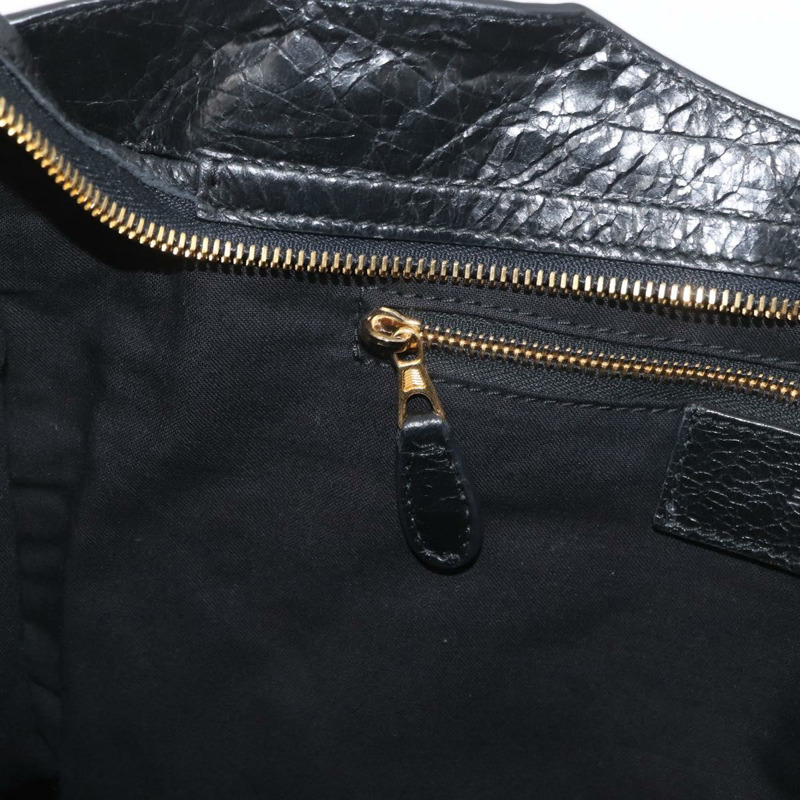 【日本直送】BALENCIAGA Giant City Bag 皮革 2way 金/黑 281770 Auth yk20208SAM-24