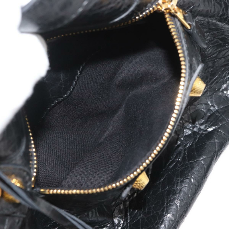 【日本直送】BALENCIAGA Giant City Bag 皮革 2way 金/黑 281770 Auth yk20208SAM-26