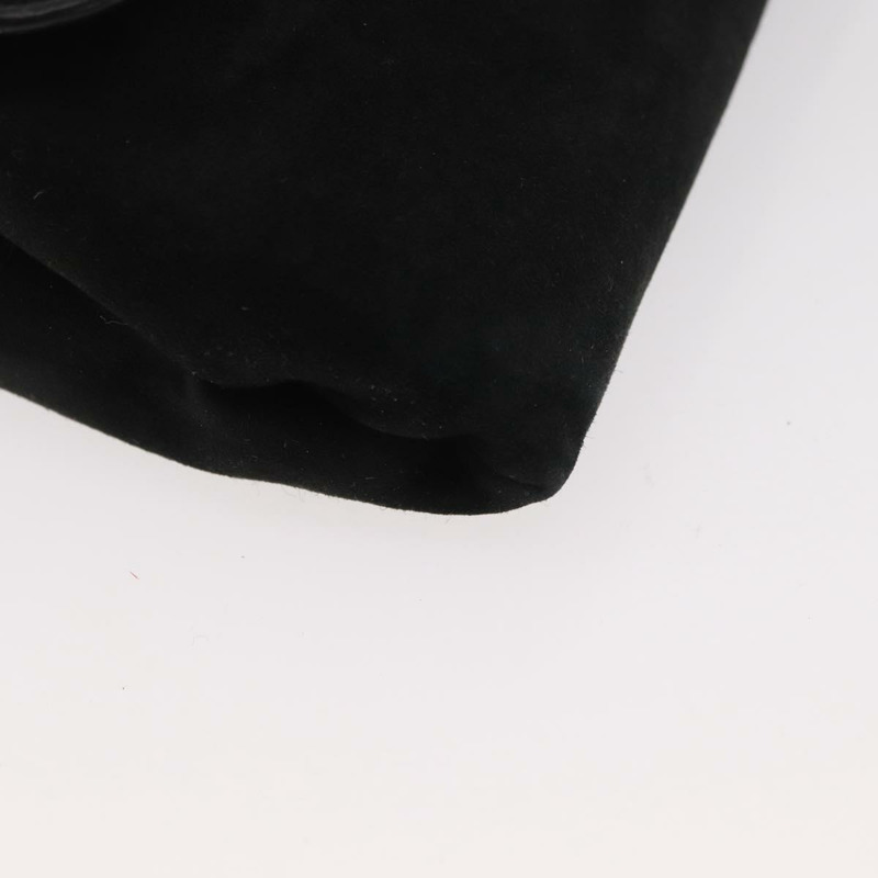 【日本直送】CELINE Macadam 鏈條單肩包 麂皮 黑色 金色 正品 INZ025A-8