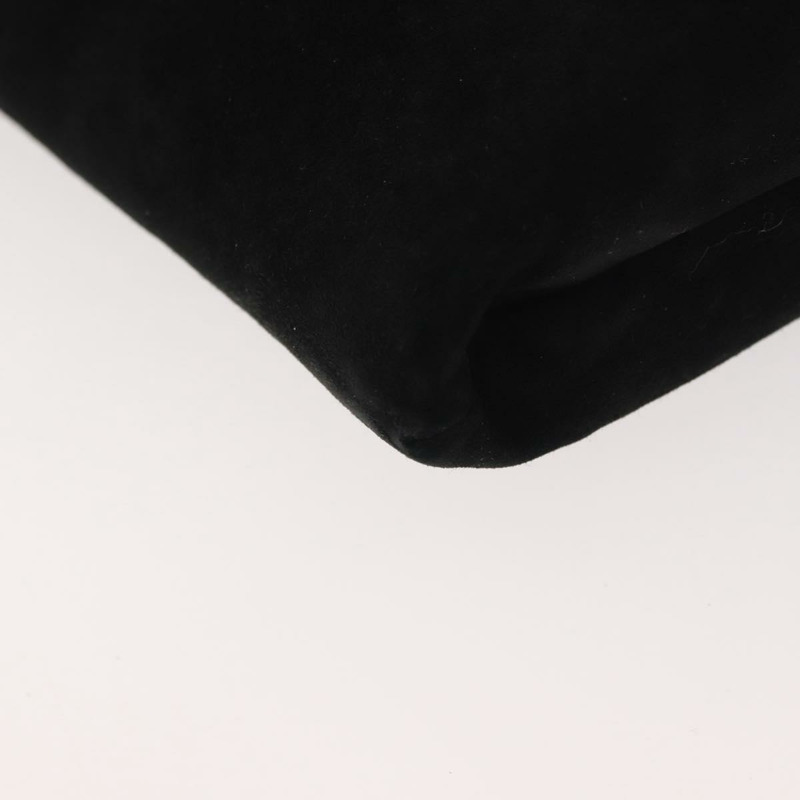 【日本直送】CELINE Macadam 鏈條單肩包 麂皮 黑色 金色 正品 INZ025A-13