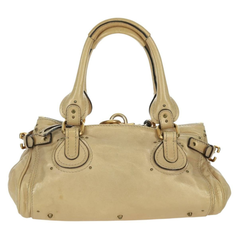 【日本直送】Chloe Paddington 手提包 皮革 金銀 正品 am11229V-1