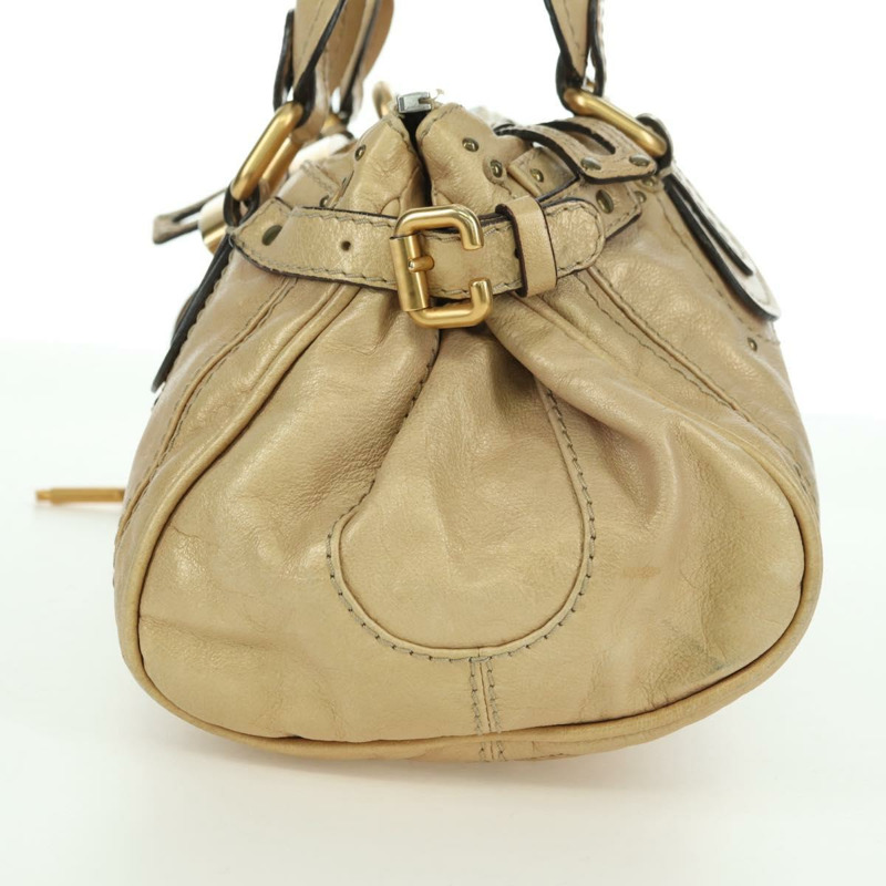 【日本直送】Chloe Paddington 手提包 皮革 金銀 正品 am11229V-2