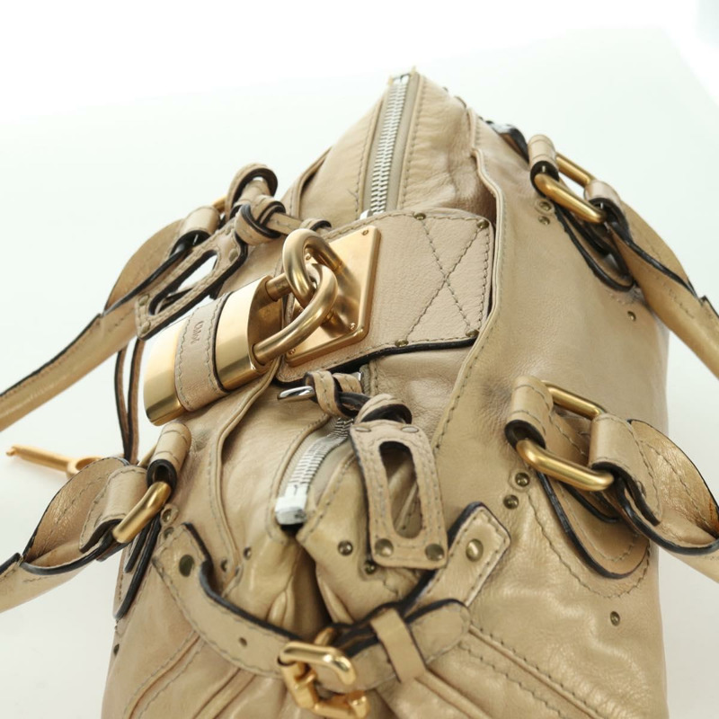 【日本直送】Chloe Paddington 手提包 皮革 金銀 正品 am11229V-5