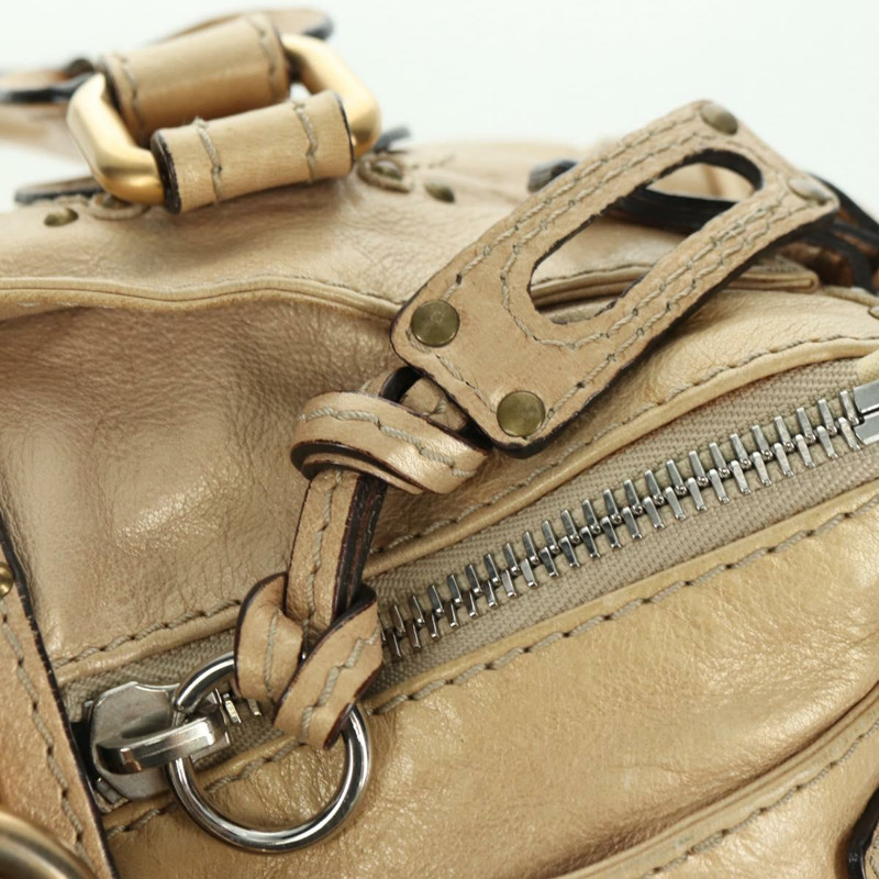 【日本直送】Chloe Paddington 手提包 皮革 金銀 正品 am11229V-19