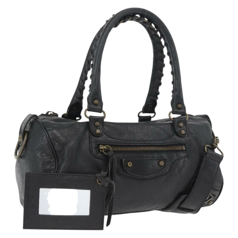 【日本直送】BALENCIAGA 迷你 Twiggy 手提包 皮革 兩用 黑色 138223 正品 am11284V-0