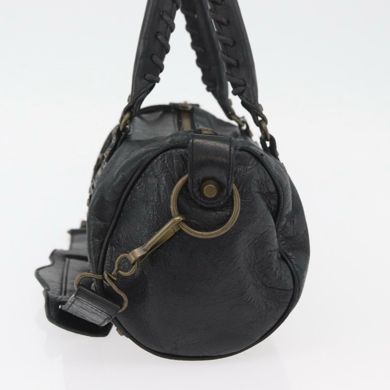 【日本直送】BALENCIAGA 迷你 Twiggy 手提包 皮革 兩用 黑色 138223 正品 am11284V-2