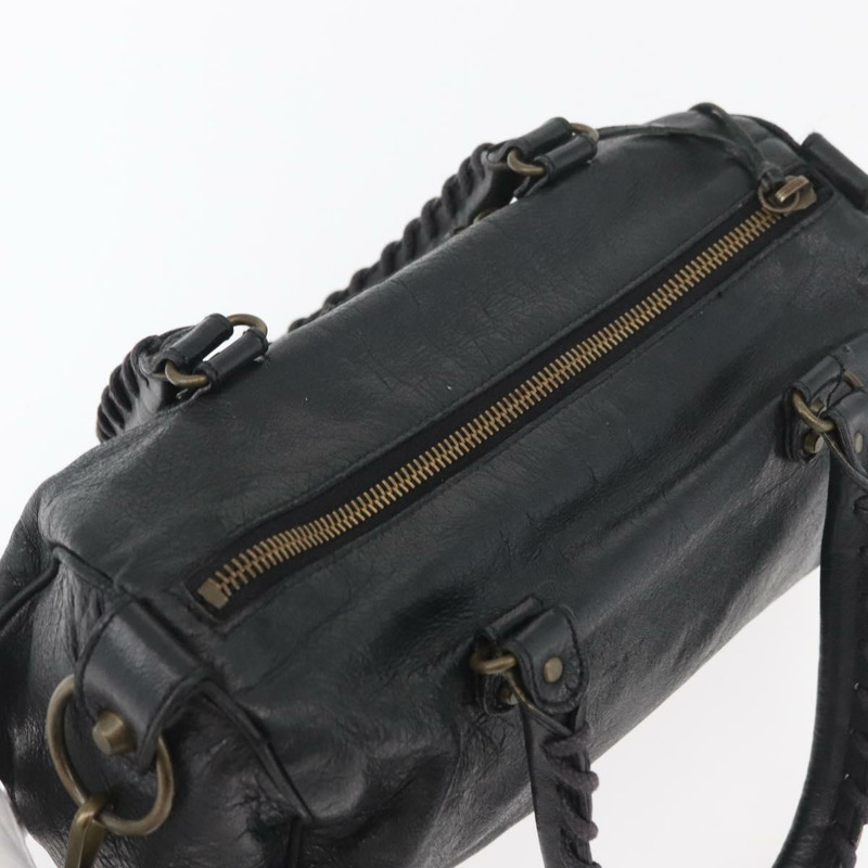 【日本直送】BALENCIAGA 迷你 Twiggy 手提包 皮革 兩用 黑色 138223 正品 am11284V-5