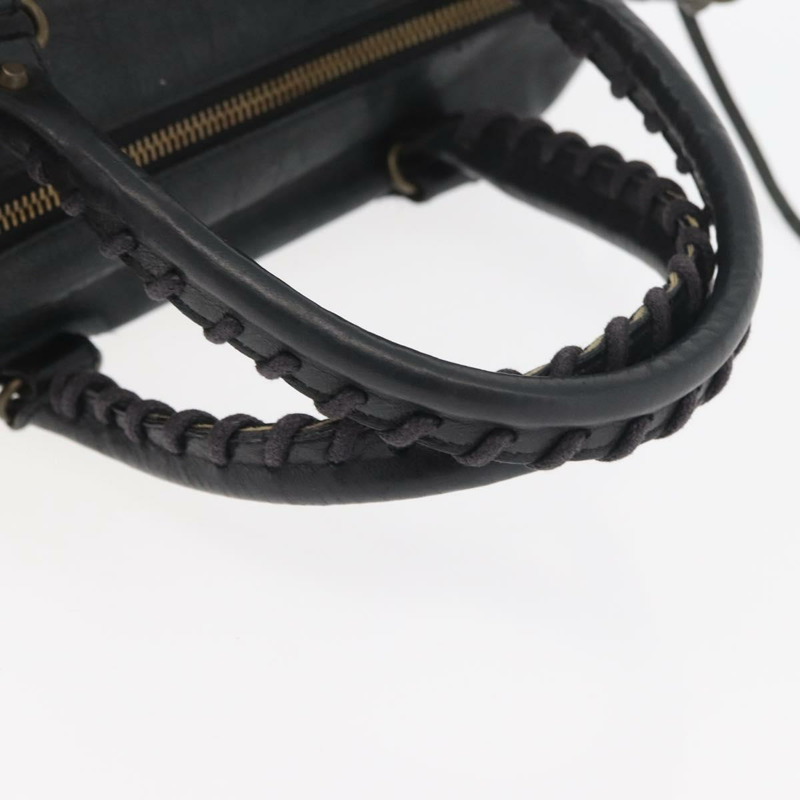 【日本直送】BALENCIAGA 迷你 Twiggy 手提包 皮革 兩用 黑色 138223 正品 am11284V-6