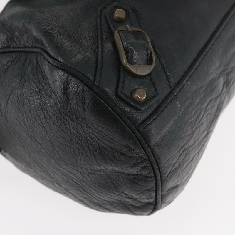 【日本直送】BALENCIAGA 迷你 Twiggy 手提包 皮革 兩用 黑色 138223 正品 am11284V-8