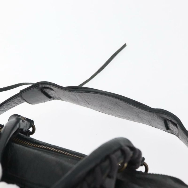 【日本直送】BALENCIAGA 迷你 Twiggy 手提包 皮革 兩用 黑色 138223 正品 am11284V-14