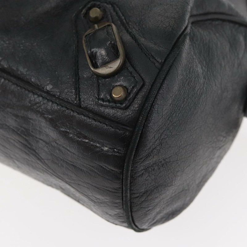 【日本直送】BALENCIAGA 迷你 Twiggy 手提包 皮革 兩用 黑色 138223 正品 am11284V-15