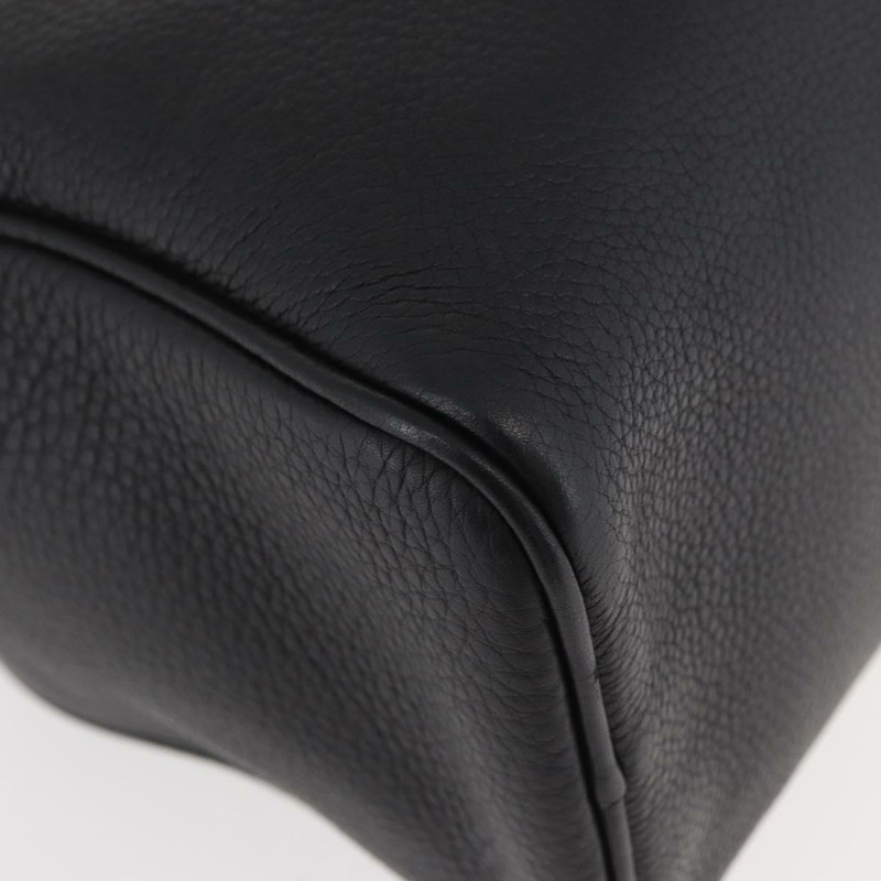 【日本直送】PRADA 手提包 皮革 黑色 金色 BR0090 正品 am11281V-8