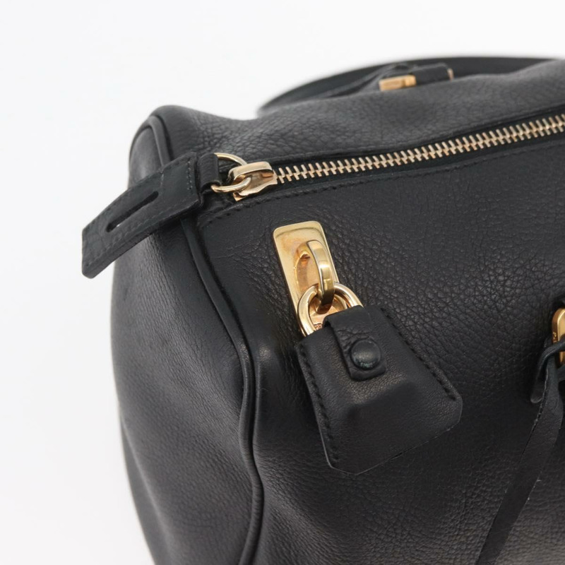 【日本直送】PRADA 手提包 皮革 黑色 金色 BR0090 正品 am11281V-16