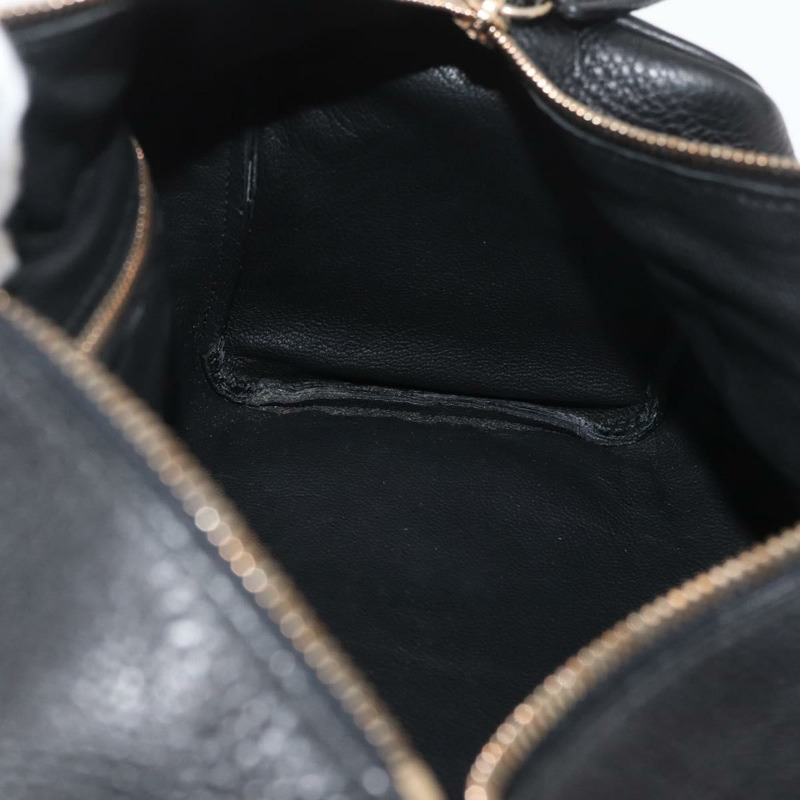 【日本直送】PRADA 手提包 皮革 黑色 金色 BR0090 正品 am11281V-18