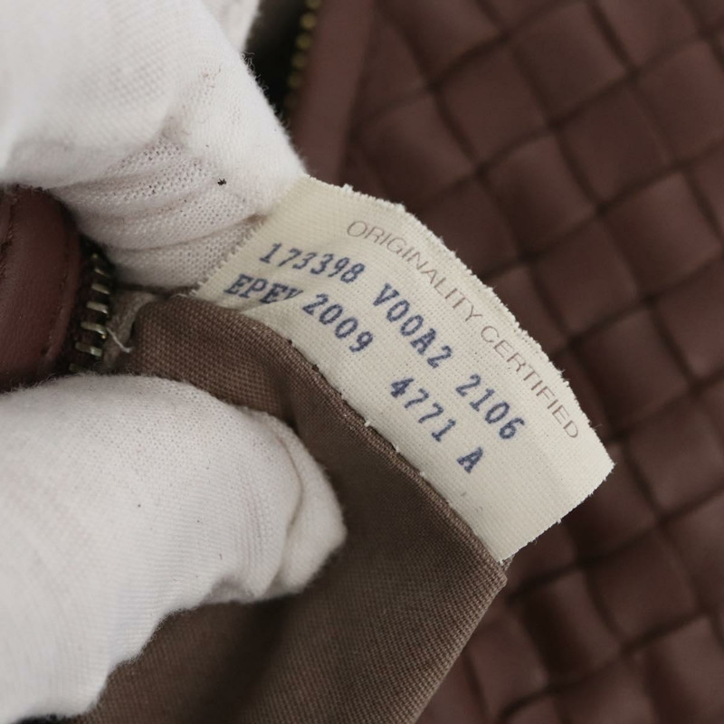 【日本直送】BOTTEGA VENETA INTRECCIATO 手袋 皮革 棕色 金色 173398 正品 yk20211SAV-10