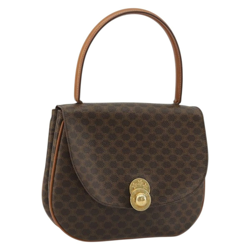 【日本直送】CELINE Macadam帆布星星球手提包 棕色金色 正品 YKZ830A-0