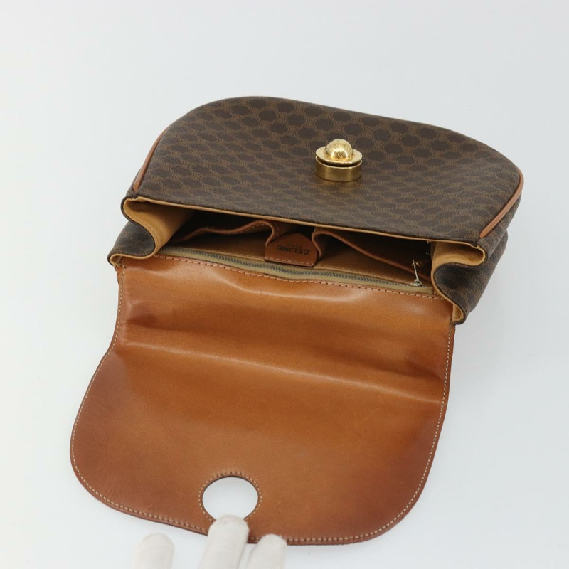 【日本直送】CELINE Macadam帆布星星球手提包 棕色金色 正品 YKZ830A-9