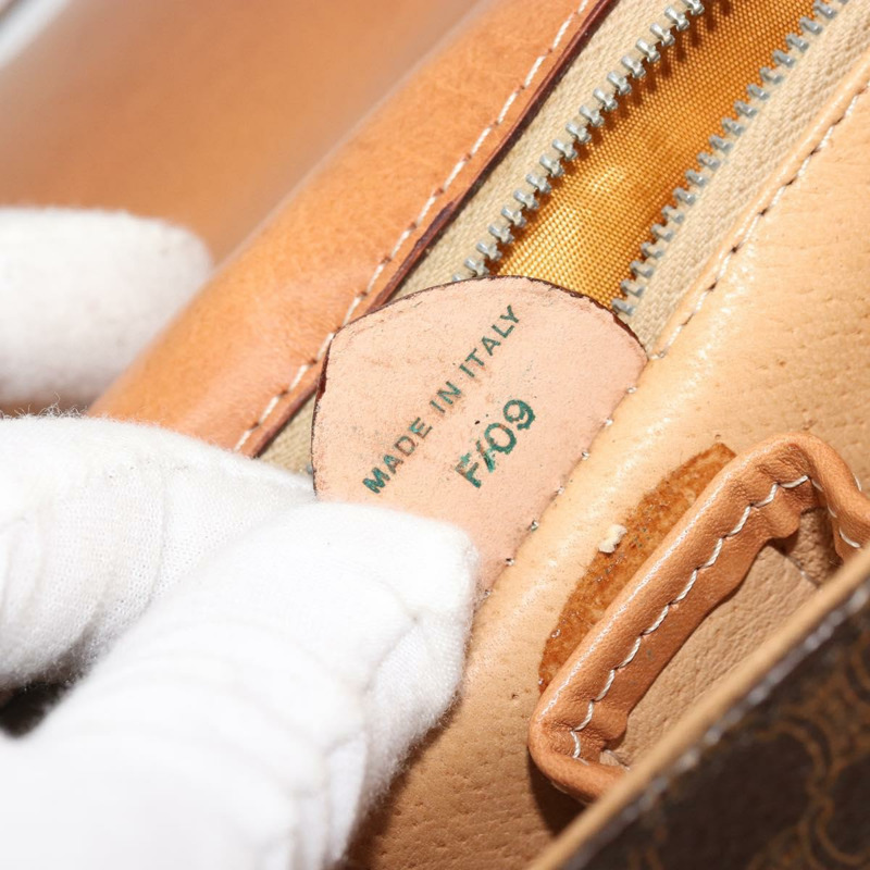 【日本直送】CELINE Macadam帆布星星球手提包 棕色金色 正品 YKZ830A-11