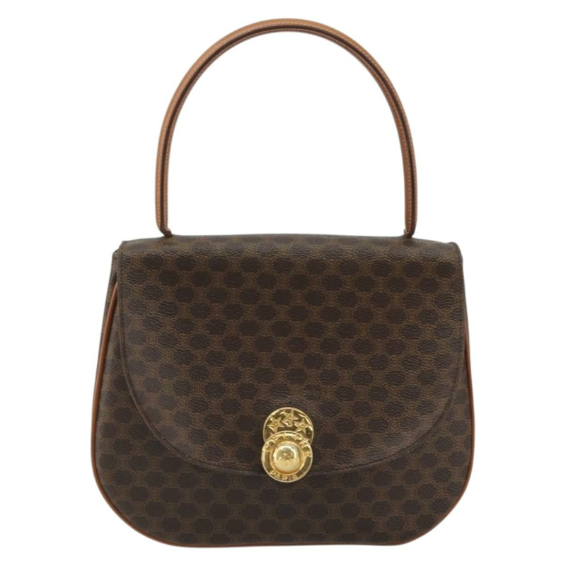 【日本直送】CELINE Macadam帆布星星球手提包 棕色金色 正品 YKZ830A-12