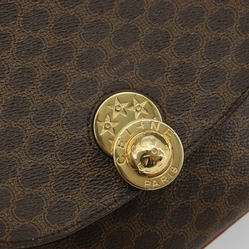 【日本直送】CELINE Macadam帆布星星球手提包 棕色金色 正品 YKZ830A-16