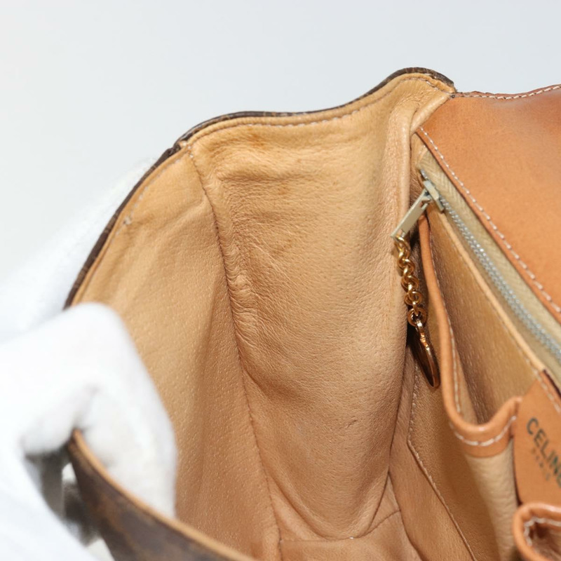 【日本直送】CELINE Macadam帆布星星球手提包 棕色金色 正品 YKZ830A-19