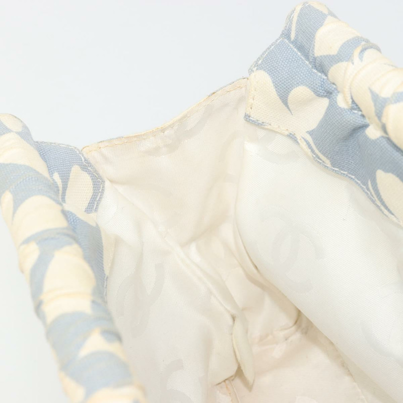 【日本直送】香奈兒 COCO 標誌鏈條單背包帆布淺藍色金色 CC 正品 YKZ826A-18