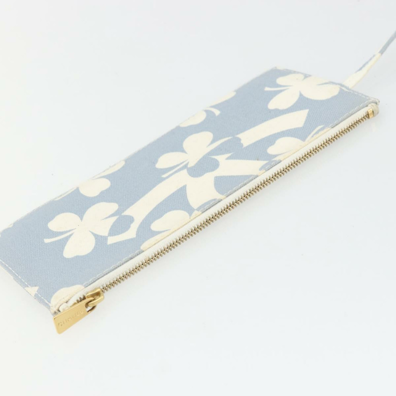 【日本直送】香奈兒 COCO 標誌鏈條單背包帆布淺藍色金色 CC 正品 YKZ826A-21