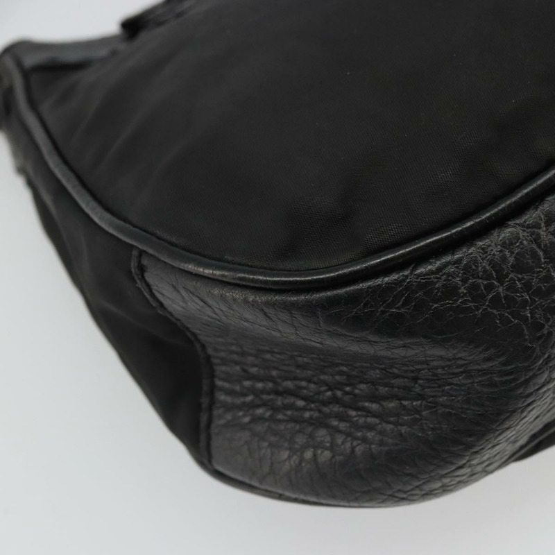 【日本直送】PRADA 單肩包 尼龍皮革 黑色 金色 正品 YKZ1603A-15