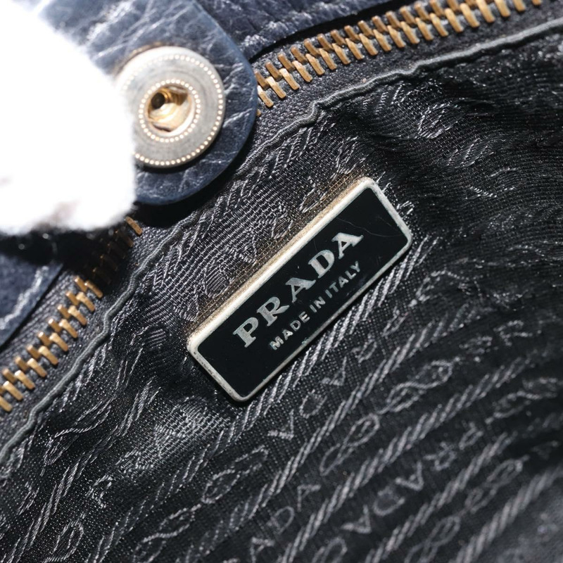 【日本直送】PRADA 單肩包 尼龍皮革 黑色 金色 正品 YKZ1603A-18