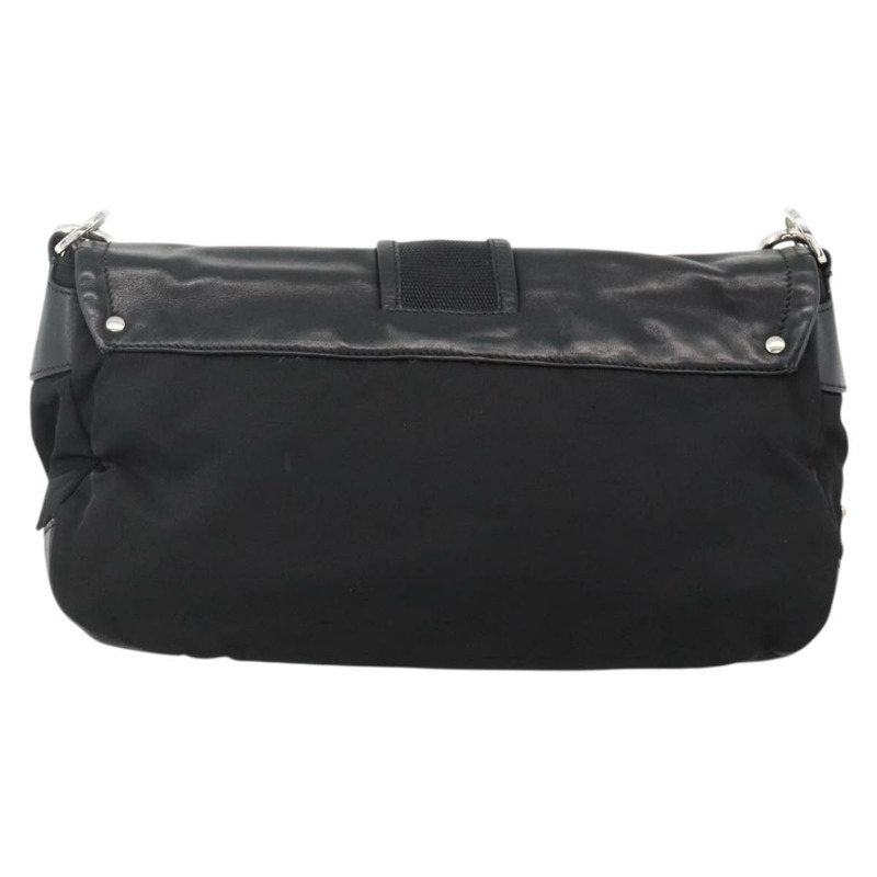 【日本直送】PRADA 單肩包 尼龍 黑色 銀色 正品 YKZ1585A-1